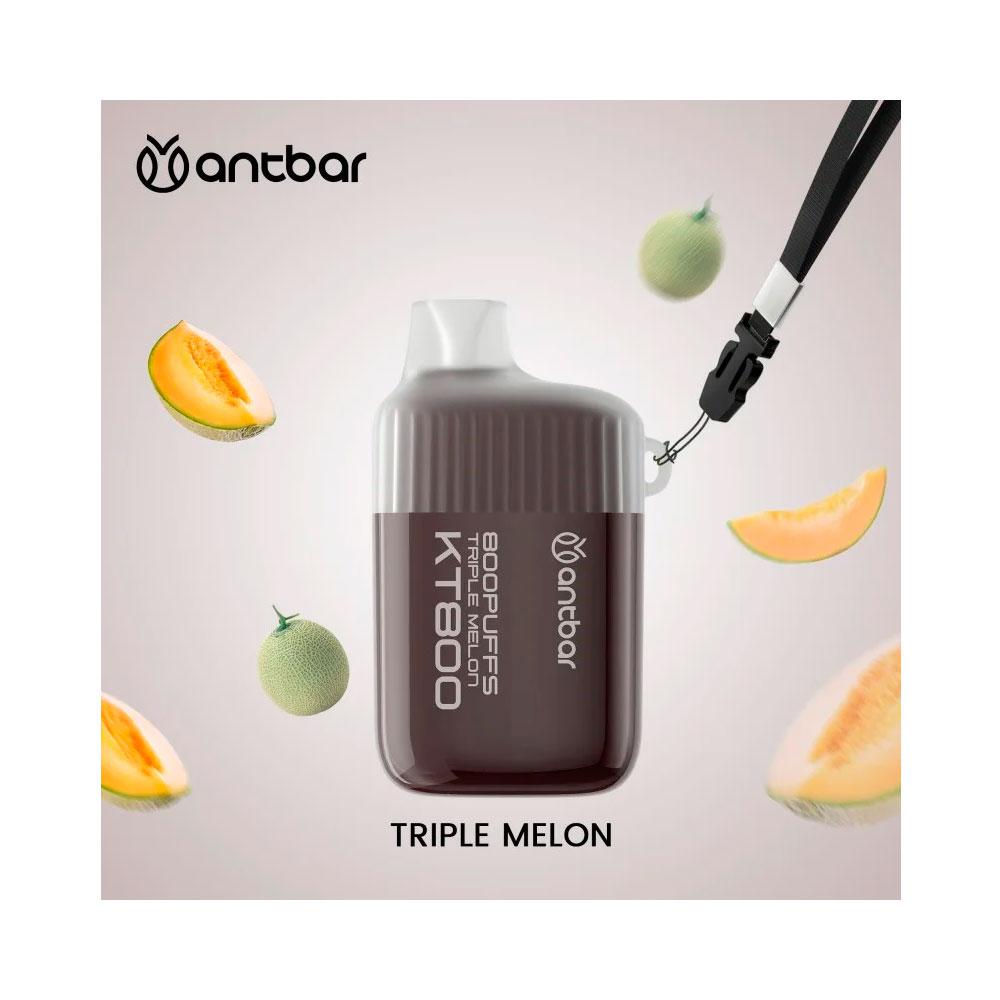 Vaper desechable Antbar KT800 Triple Melon / 20mg / 800 Caladas / Colgante Incluido
