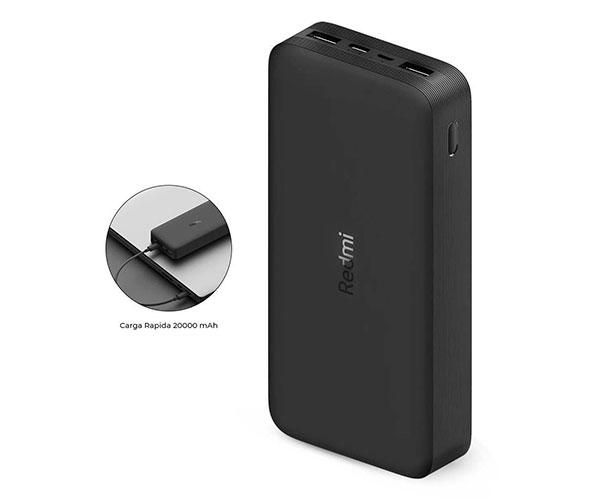 Powerbank Xiaomi Redmi 20000 Mah / 2x Usb / 18W Fast Charge / Negro / VXN4304GL