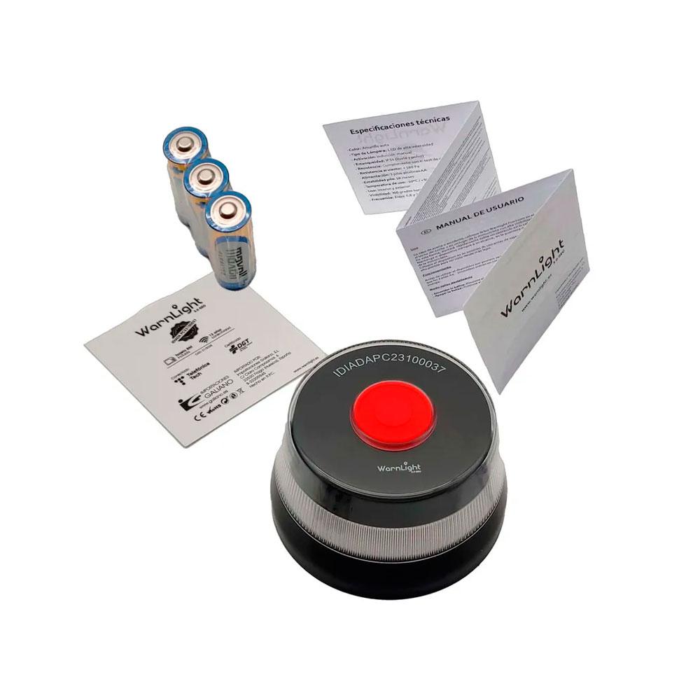 Baliza Geolocalizable para coches Warmlight 3.0 Geo / Homologada V16 / Luz Flash / Visibilidad + 1 km / IP54 / PC23100037 - Imagen 2