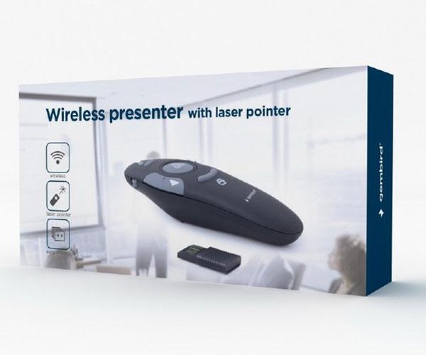 Presentador Inalámbrico Gembird / cobertura 10m / funciones powerpoint / WP-L-01 - Imagen 5