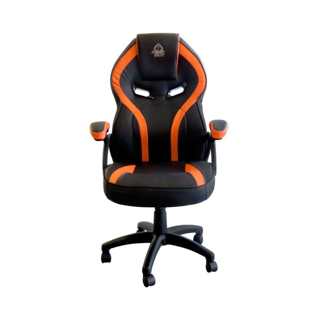 Silla Gaming Keep Out XS200 / Hasta 120 KG / Asiento Acolchado / Elevador Clase 4 / Negra-Naranja