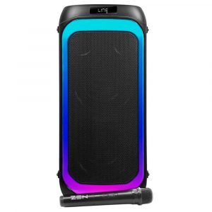 Altavoz Bluetooth 5.0 ZEN AERO / 350W PMPO / Iluminacion RGB / Aux / FM / Micro SD / 1x Microfono inalambrico / 3600Mah