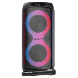 Altavoz Bluetooth 5.0 ZEN RINGS / 600W PMPO / Iluminacion RGB / FM / Micro SD / 1x Microfono inalambrico / 5500Mah