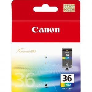 ÷ Tinta original canon cli36 color 12ml