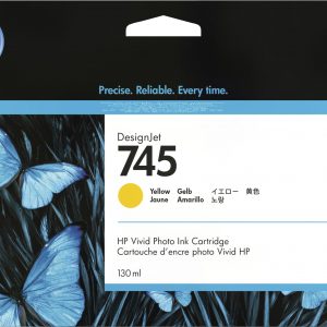 ÷ Tinta original hp n745 amarillo f9j96a 130ml