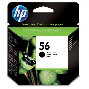 ÷ Tinta original hp n56 negro c6656a 19ml