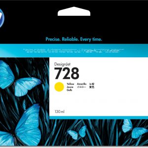 ÷ Tinta original hp n728 amarillo f9j65a 130ml