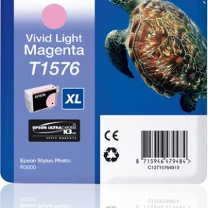 ÷ Tinta original epson t1576 magenta claro vivo c13t15764010 25.9ml