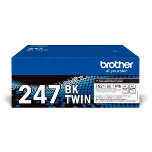÷ Pack 2 unidades tóner original brother tn247bk negro 3.000 páginas