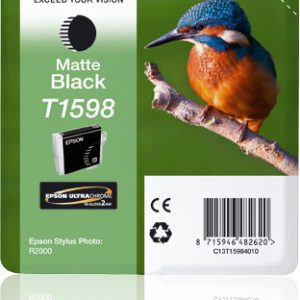 ÷ Tinta original epson t1598 negro mate c13t15984010 17ml