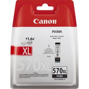 ÷ Tinta original canon pgi570 xl negro 22ml - caja seguridad
