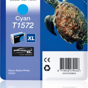 ÷ Tinta original epson t1572 cian c13t15724010 25.9ml