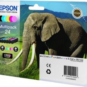 ÷ Tinta original epson t2428 multipack 6 colores c13t24284010