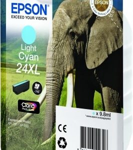 ÷ Tinta original epson t2435 xl cian claro c13t24354010 9.8ml