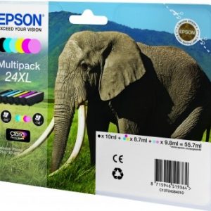 ÷ Tinta original epson t2438 xl multipack c13t24384010