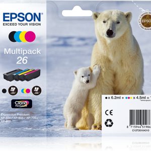 ÷ Tinta original epson t2616 multipack c13t26164010