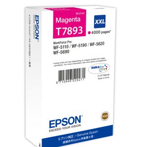 ÷ Tinta original epson t7893 xxl magenta c13t789340 34.2ml