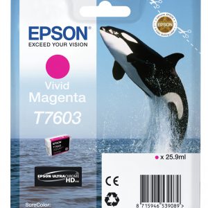 ÷ Tinta original epson t7603 magenta vivo c13t76034010 25.9ml
