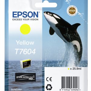 ÷ Tinta original epson t7604 amarillo c13t76044010 25.9ml