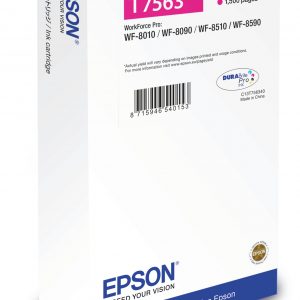 ÷ Tinta original epson t7563 magenta l c13t756340 14ml