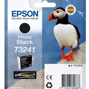 ÷ Tinta original epson t3241 negro foto c13t32414010 14ml