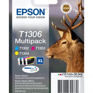 ÷ Tinta original epson t1306 multipack 3 colores c13t13064012