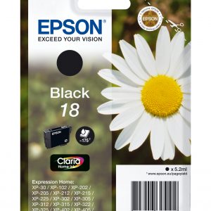 ÷ Tinta original epson t1801 negro c13t18014012 5.2ml