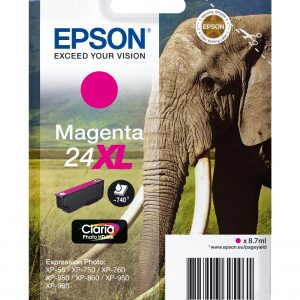 ÷ Tinta original epson t2433 xl magenta c13t24334012 8.7ml