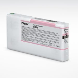 ÷ Tinta original epson t9136 magenta claro vivo c13t913600 200ml