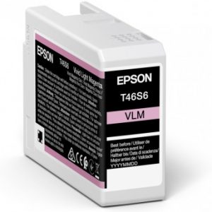 ÷ Tinta original epson t46s6 magenta claro vivo c13t46s600 25ml