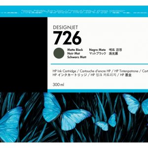 ÷ Tinta original hp n726 negro mate ch575a 300ml