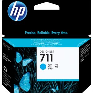 ÷ Tinta original hp n711 cian cz130a 80ml